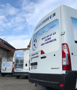 Camions entreprise Eau Délice Adoucisseur